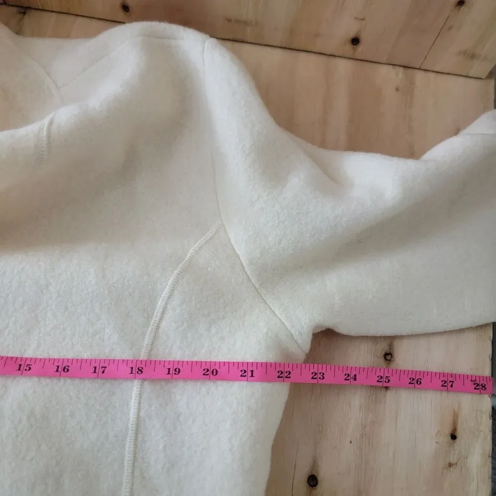 Eileen Fisher Wool Boucle Jacket Blazer – Women’s Size L | Neutral Cream Tan